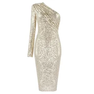 Gochi Sparkle Glitzy Sequins Dress