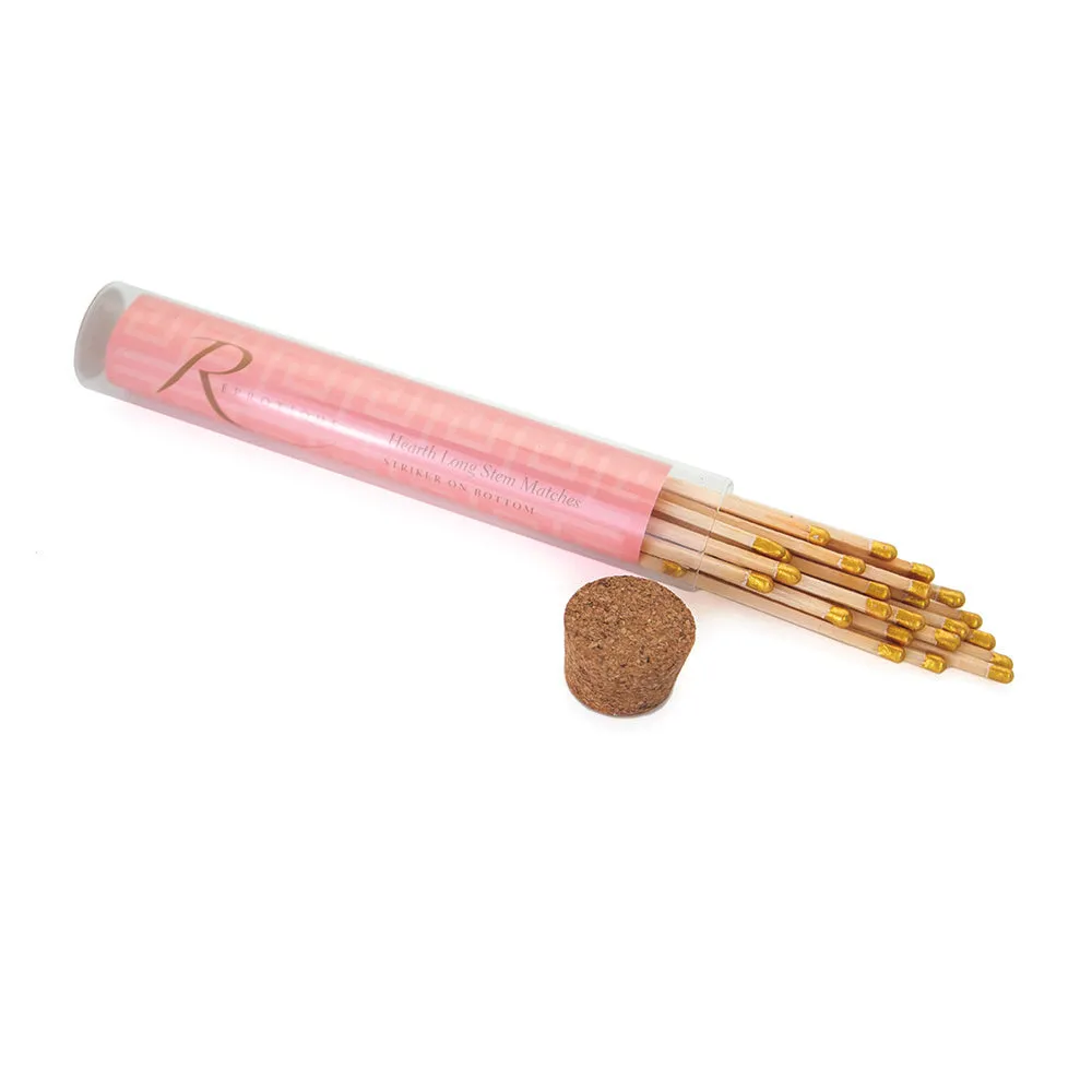 Gold Tipped Hearth Matches (Pink Label)
