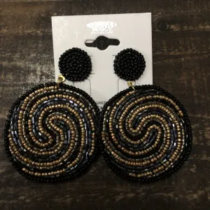 Grace Beaded Circle Earring