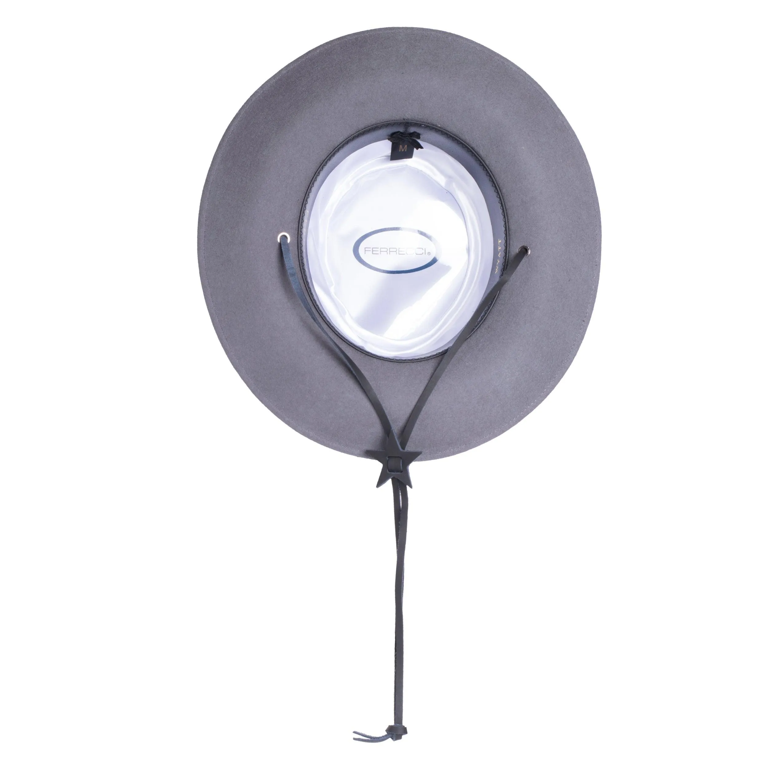 Grey Fedora Earp Wide Brim Hat