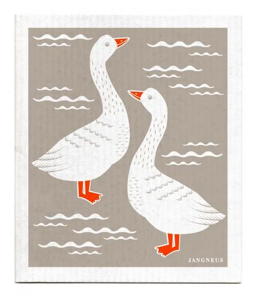 Grey Geese Dishcloth