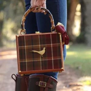 Guns & Pheasants w/ Bamboo Handles Handbag
