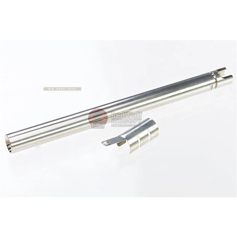 Guns Modify KM G17 Stainless Steel Threaded Barrel with Inner Barrel for Tokyo Marui Model 17 (Rainbow Titanium Nitride) - Tokyo Marui M&P9L Inner Barrel Length