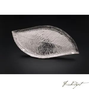 Hand Crafted Silver Magnolia Leaf Tray
