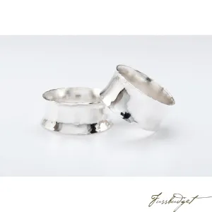 Hand Crafted Silver Planished Napkin Ring