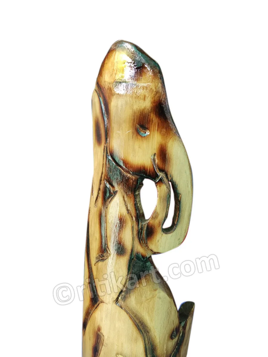 Handcrafted Bamboo Lord Ganesh Statue