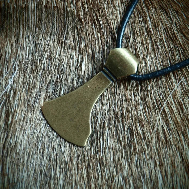 Handcrafted Bearded Axe Pendant