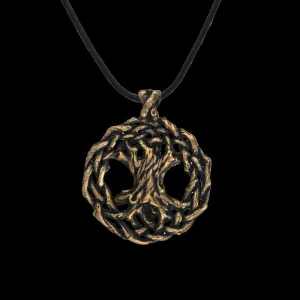 Handcrafted Bronze Yggdrasil Necklace