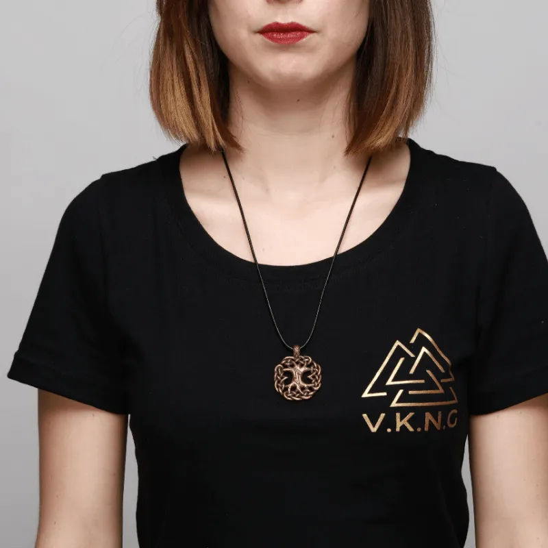 Handcrafted Bronze Yggdrasil Necklace