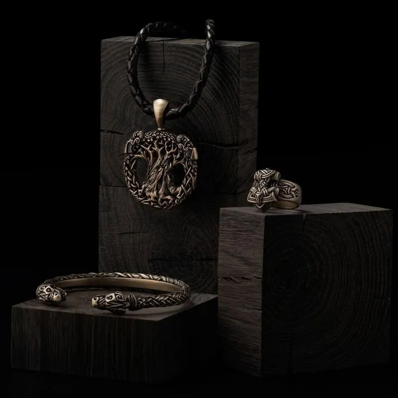 Handcrafted Bronze Yggdrasil Necklace