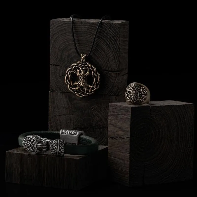 Handcrafted Bronze Yggdrasil Necklace