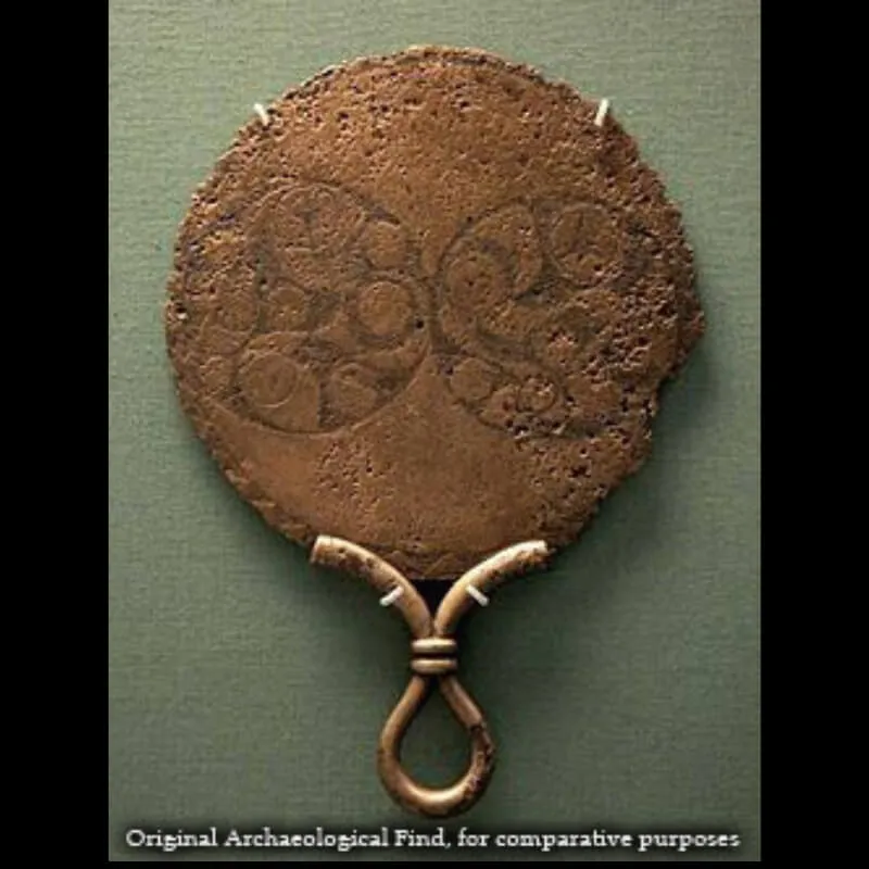 Handcrafted Celtic La Téne Mirror