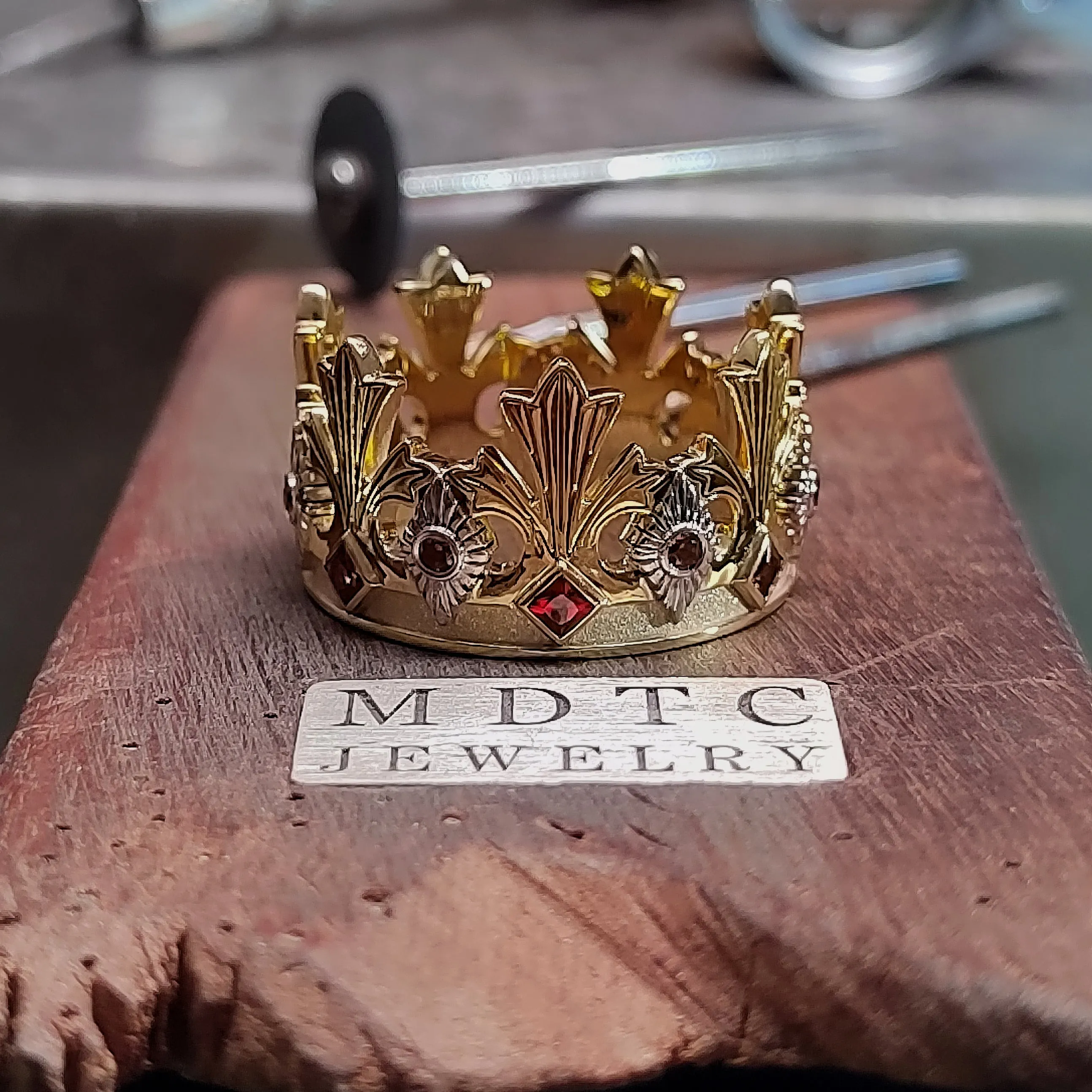 Handcrafted Crown Ring