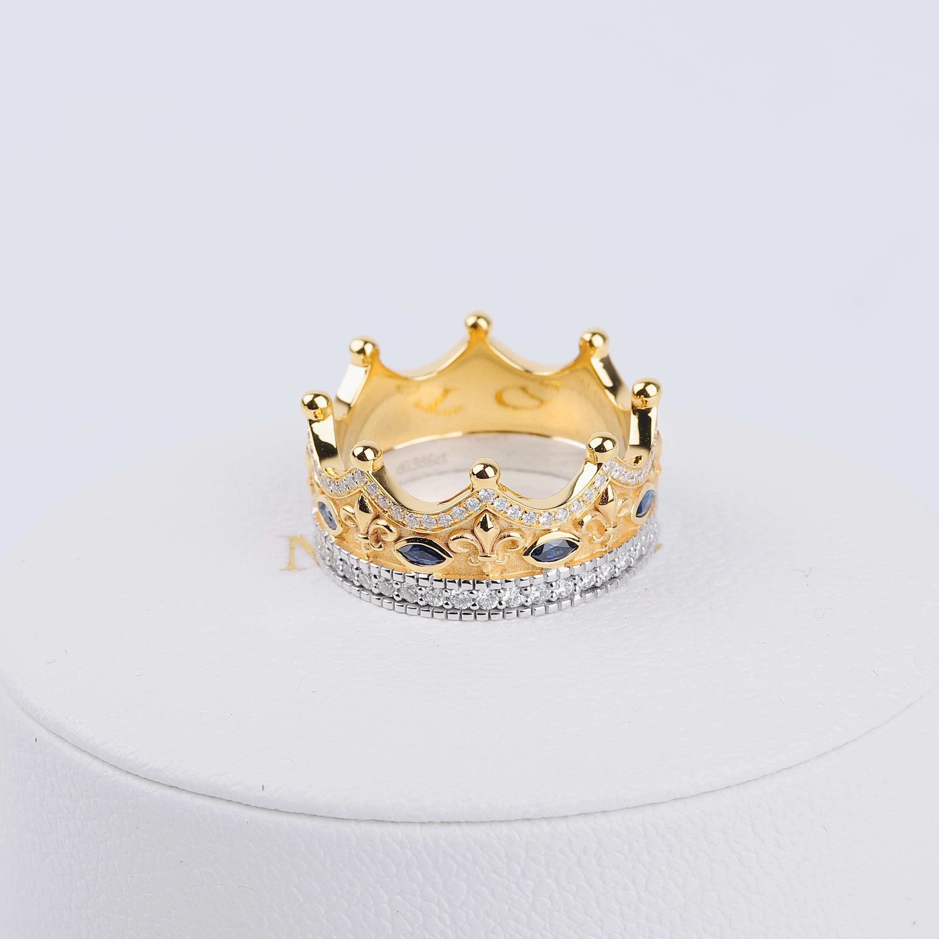 Handcrafted Crown Ring