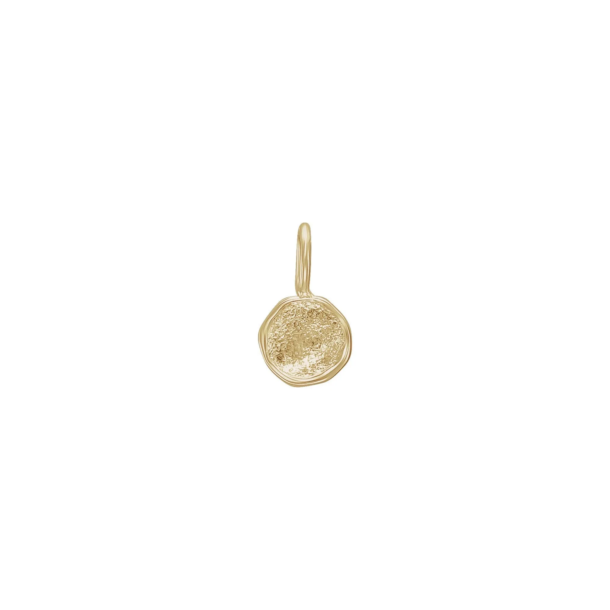 Handcrafted Disc Pendant (14K)