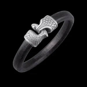 Handcrafted Dragon's Claw Leather Bracelet