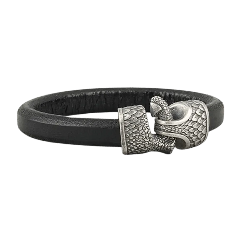 Handcrafted Dragon's Claw Leather Bracelet