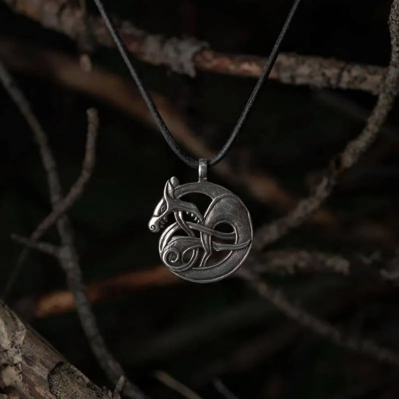 Handcrafted Fenrir Amulet Necklace