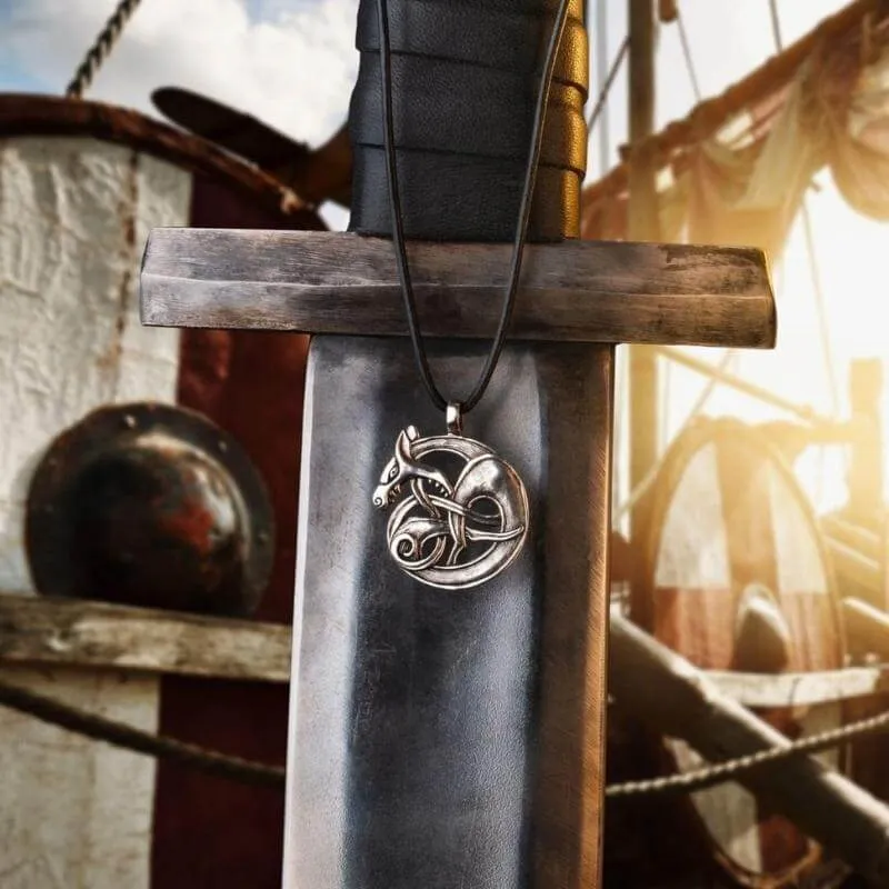 Handcrafted Fenrir Amulet Necklace