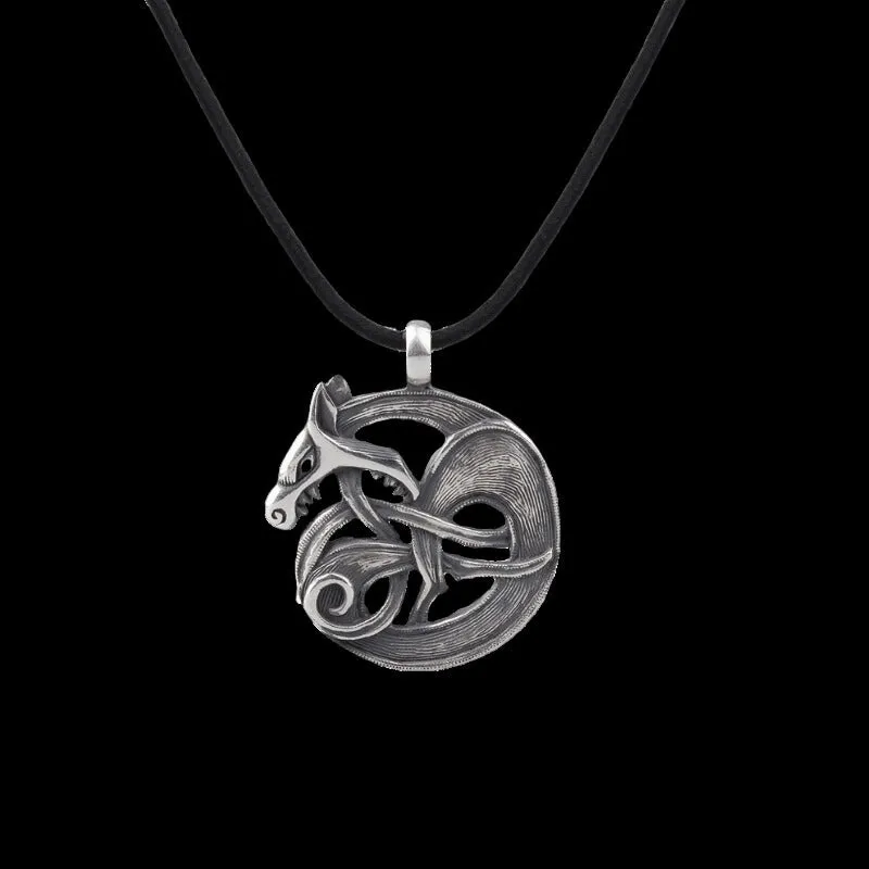 Handcrafted Fenrir Amulet Necklace