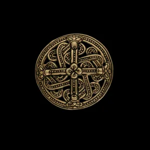 Handcrafted Finlandia Brooch Bronze