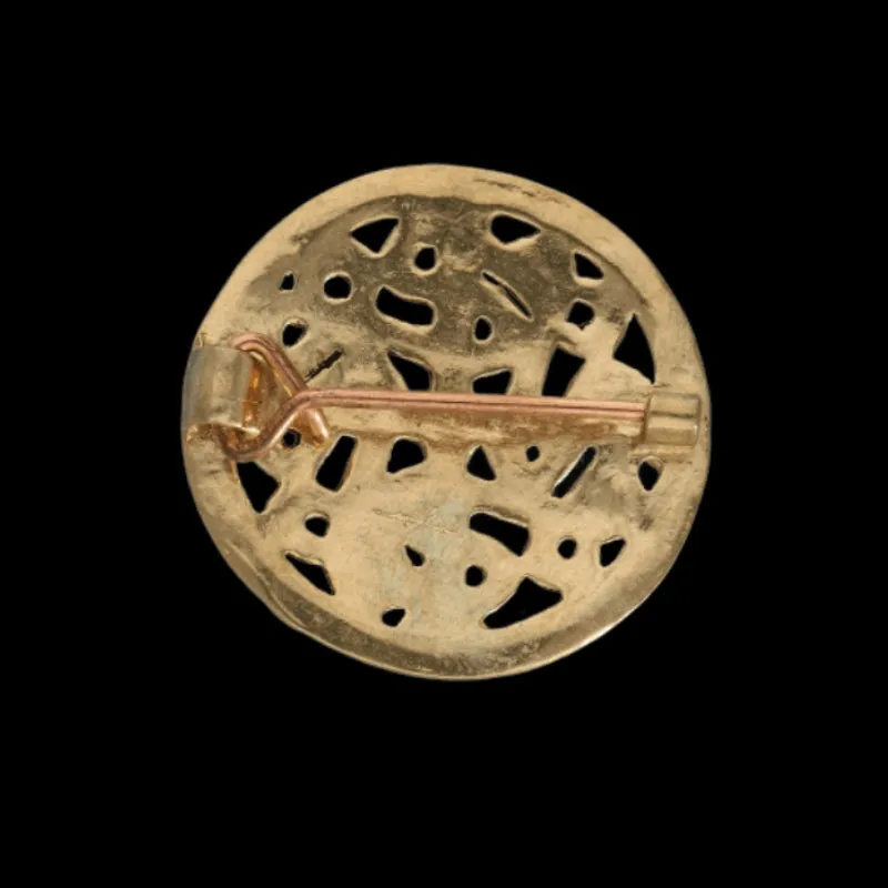 Handcrafted Finlandia Brooch Bronze