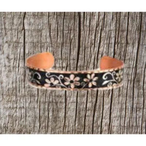 Handcrafted Flower Cuff Bracelet