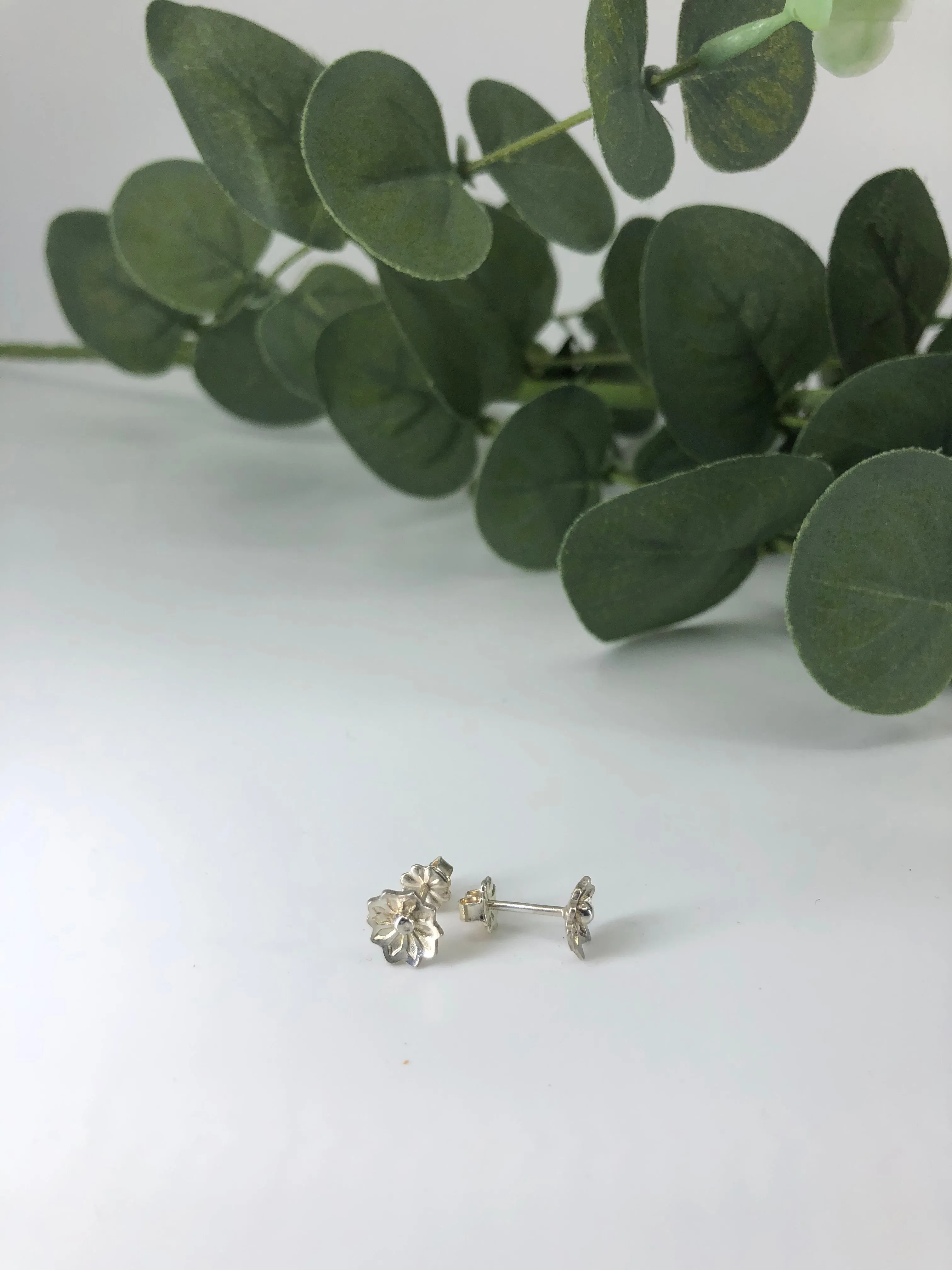 Handcrafted Flower Stud Earrings