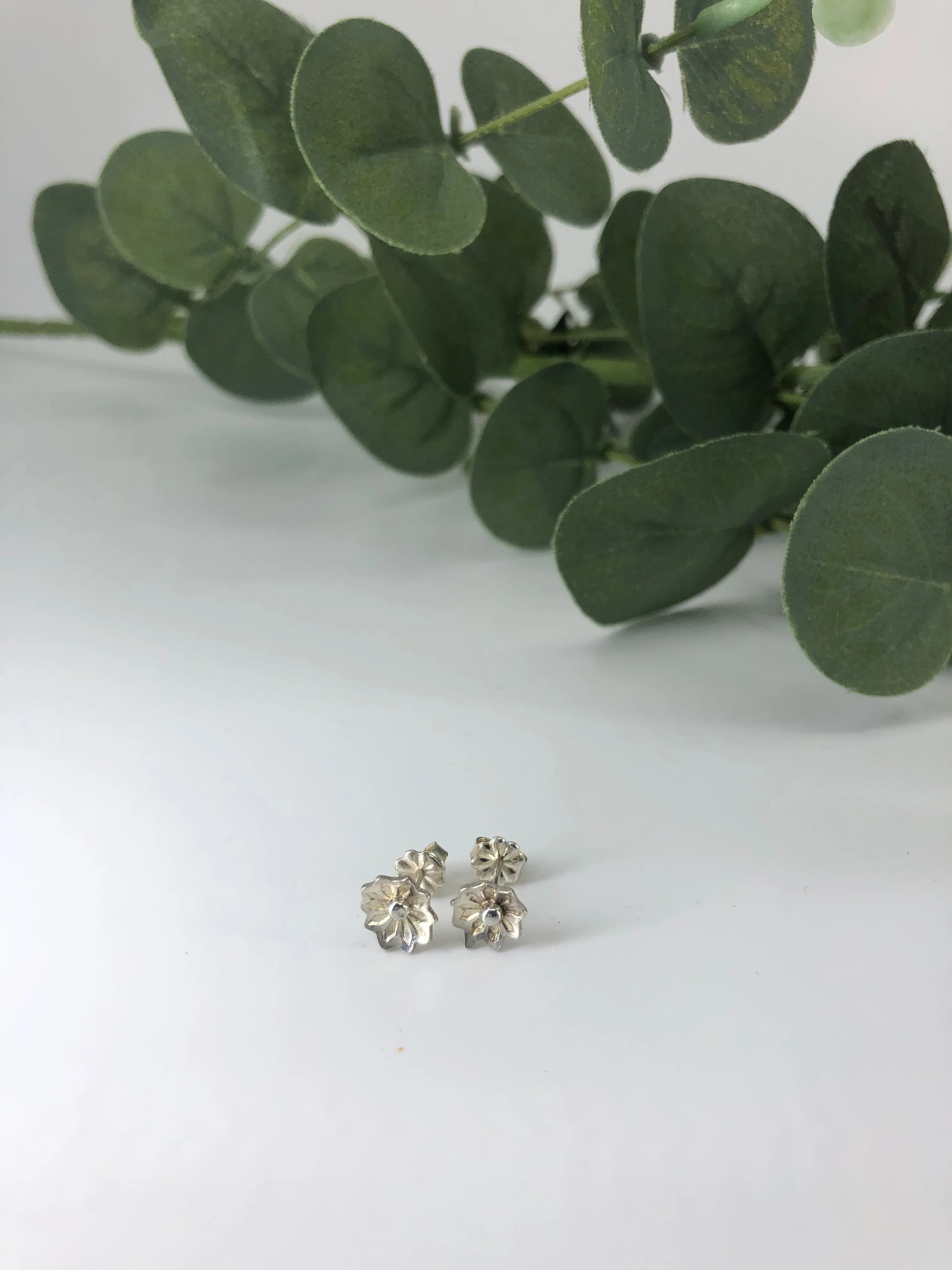 Handcrafted Flower Stud Earrings