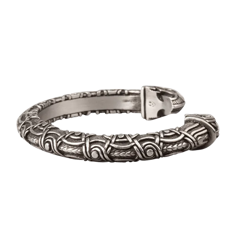 Handcrafted Hugin & Munin Torc Armring