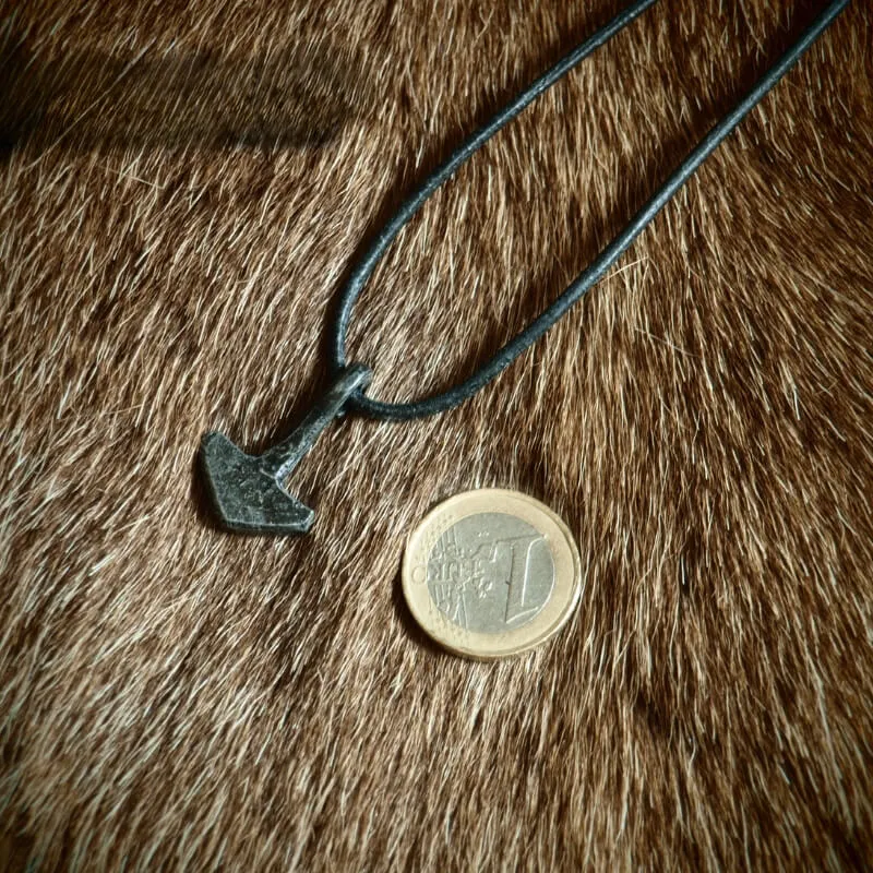Handcrafted Iron Mjolnir Pendant