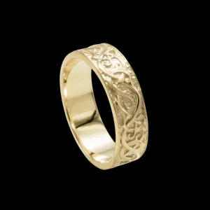 Handcrafted JÖRMUNGANDR Ornament Ring Gold
