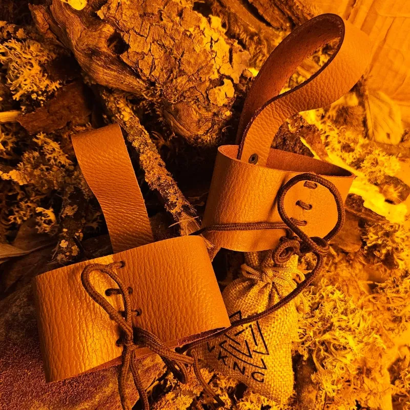 Handcrafted Leather Horn Holder