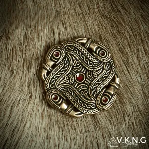 Handcrafted Merovingian Disc Brooch