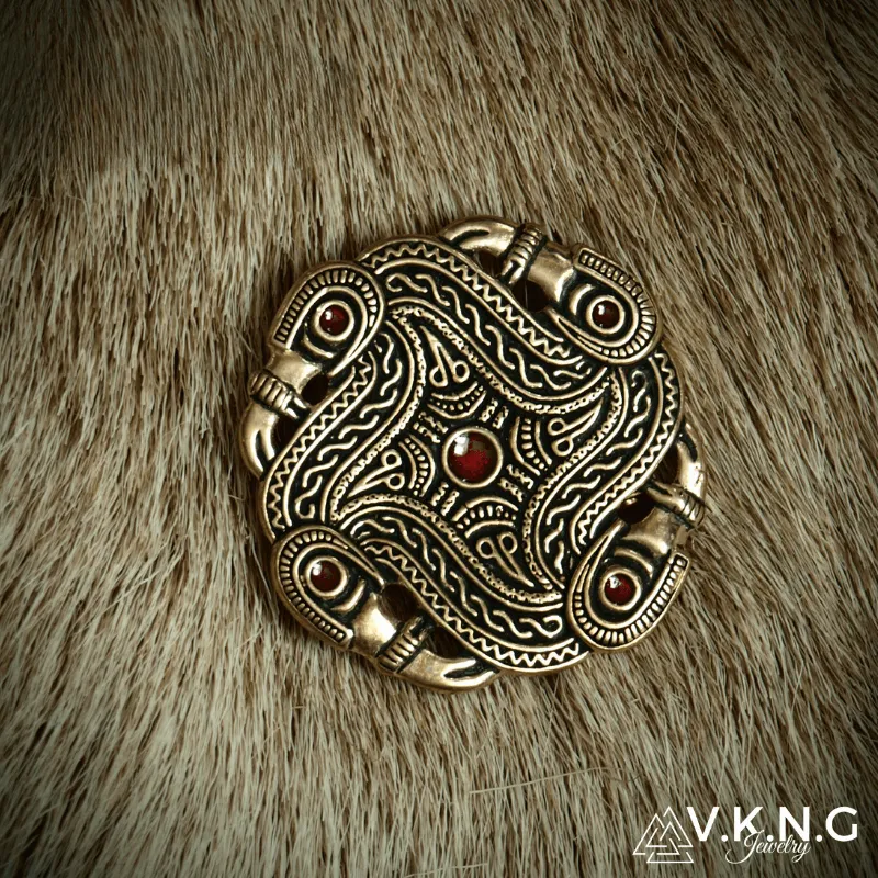 Handcrafted Merovingian Disc Brooch