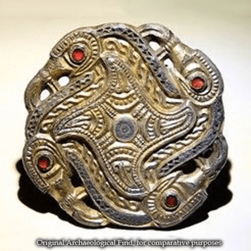 Handcrafted Merovingian Disc Brooch