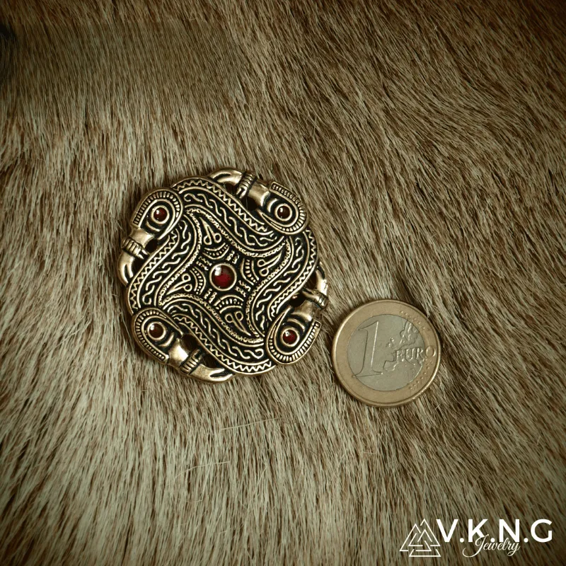 Handcrafted Merovingian Disc Brooch
