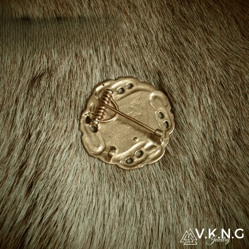 Handcrafted Merovingian Disc Brooch