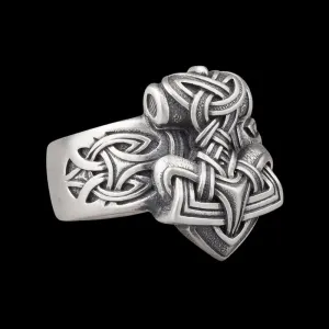 Handcrafted Mjolnir Ring Silver