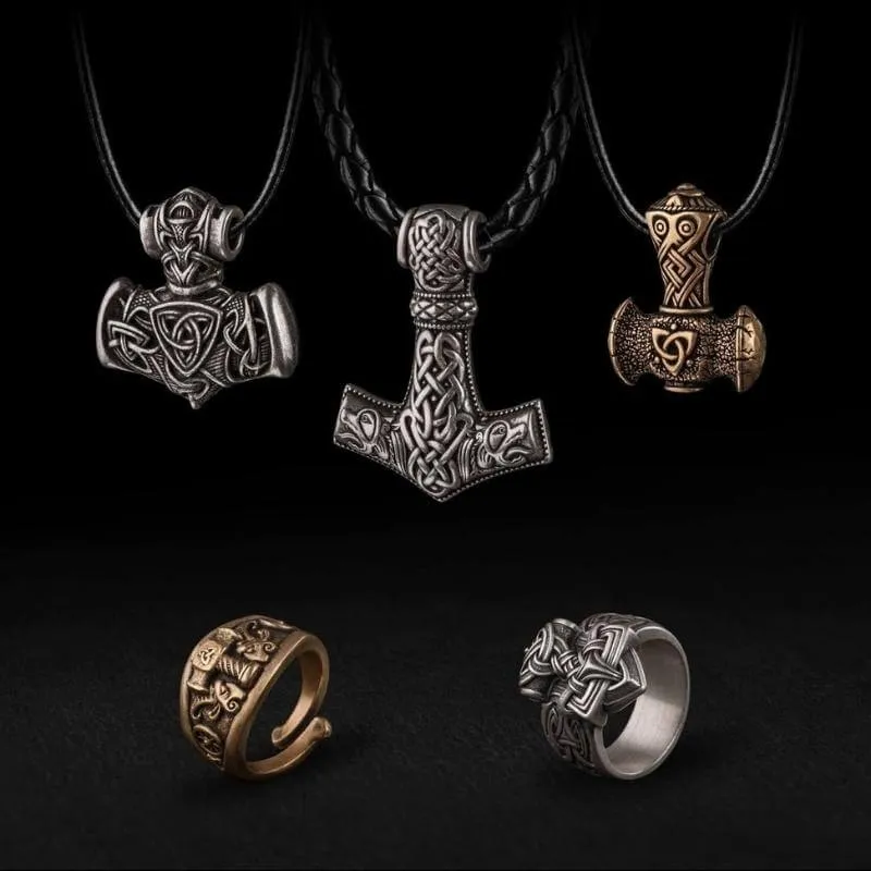 Handcrafted Mjolnir Ring Silver