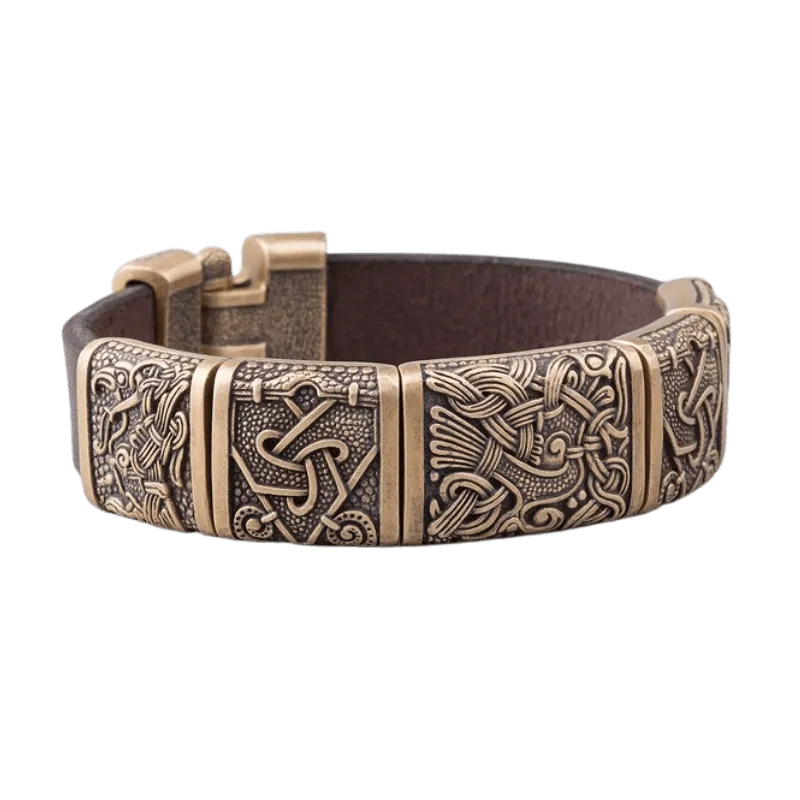Handcrafted Odin Asgard Viking Bracelet