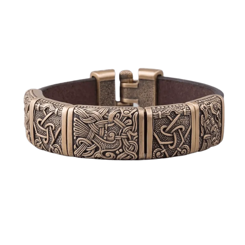 Handcrafted Odin Asgard Viking Bracelet