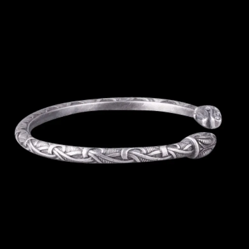 Handcrafted Silver Dragon's Cuff