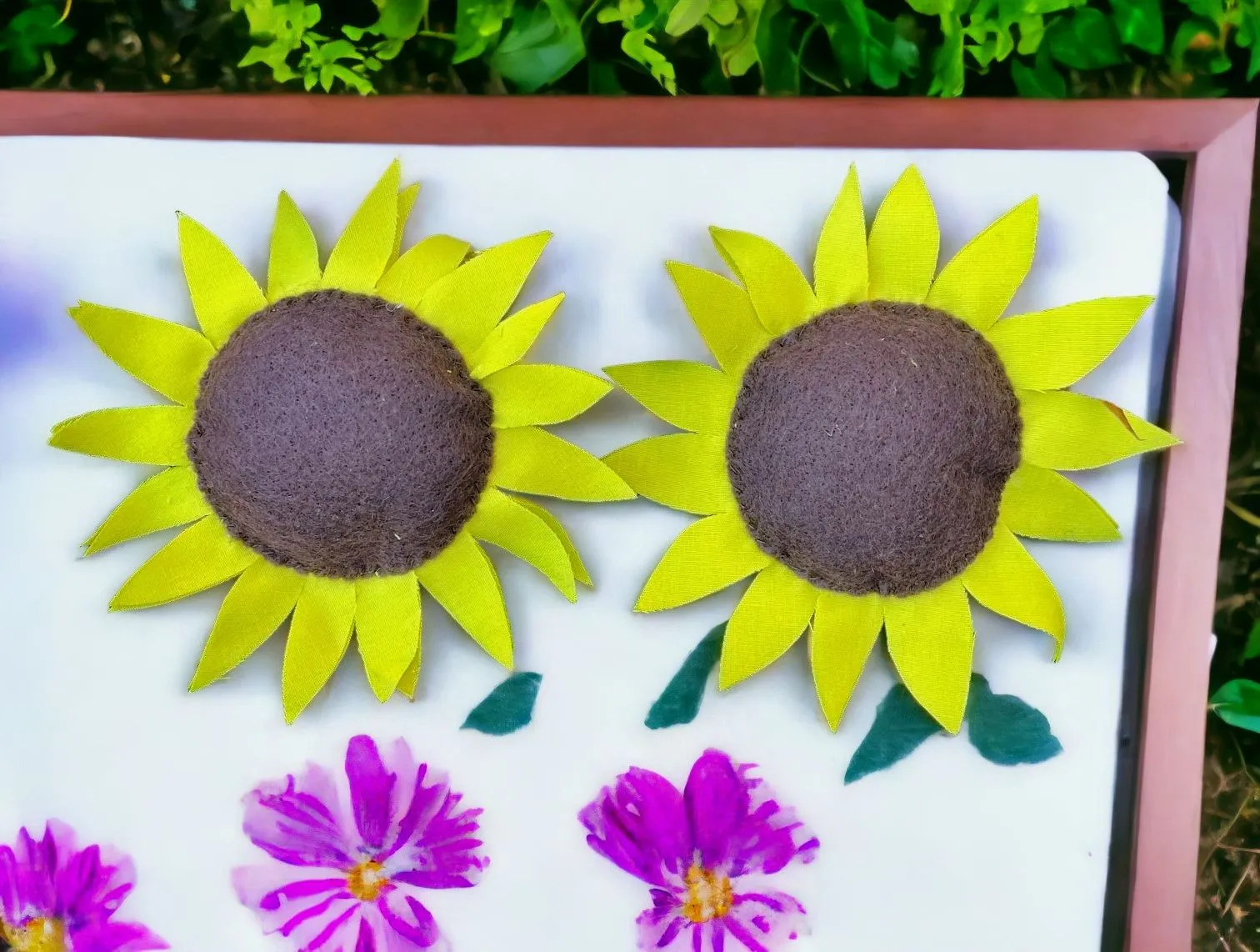 Handcrafted Sunflower Magnets