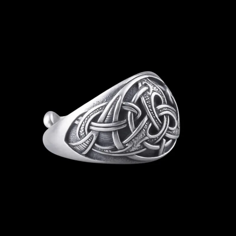 Handcrafted Triquetra Silver Ring