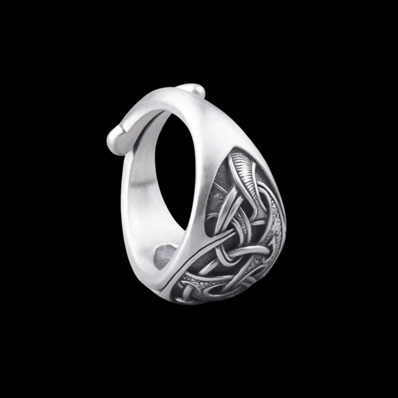 Handcrafted Triquetra Silver Ring