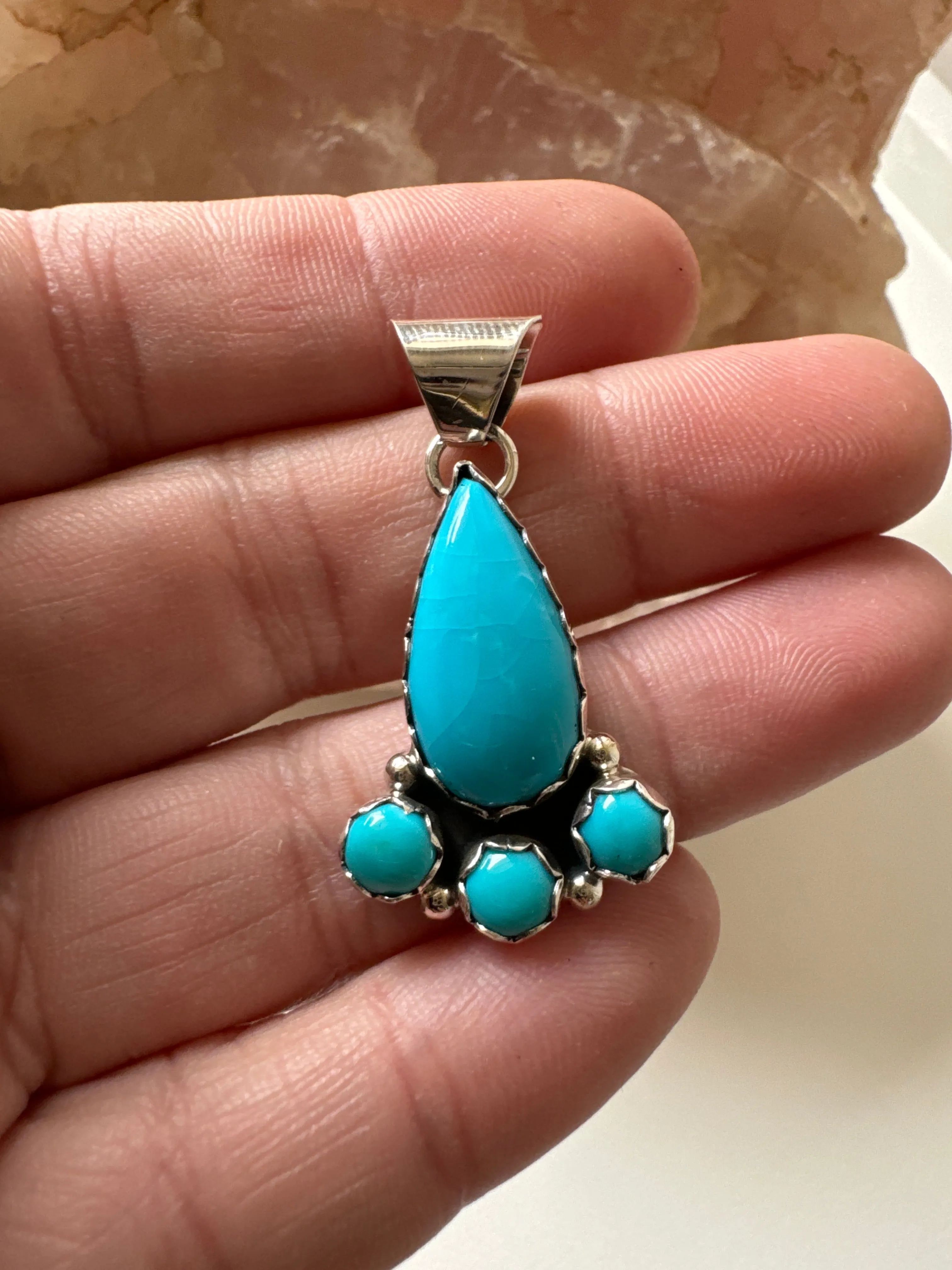 Handcrafted Turquoise Pendant
