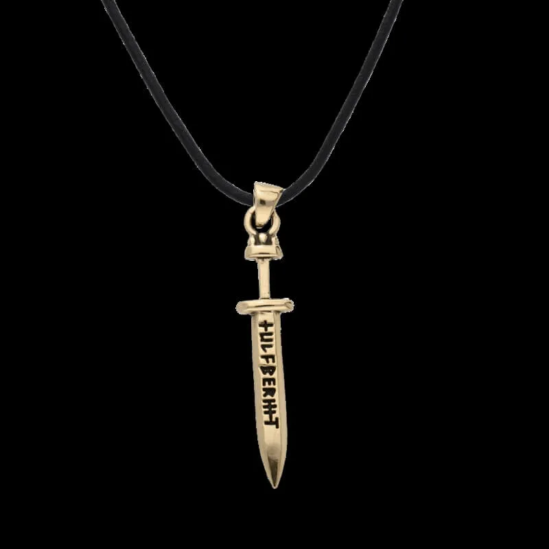 Handcrafted Ulfberht Sword Bronze Pendant