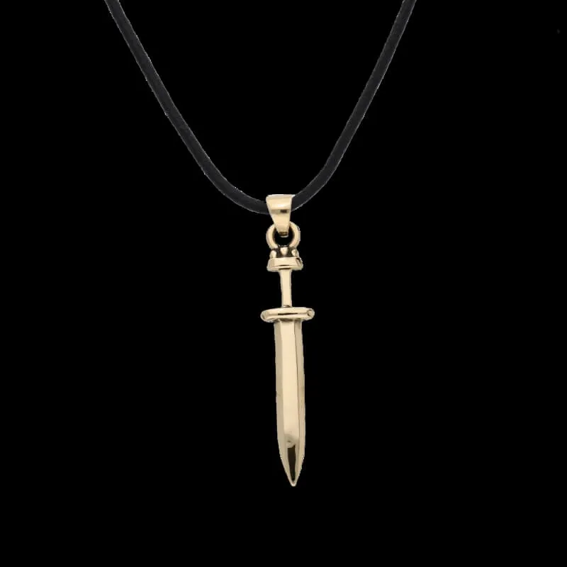 Handcrafted Ulfberht Sword Bronze Pendant