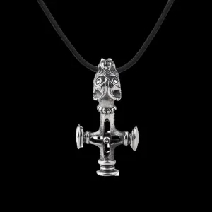 Handcrafted Vargkors  Silver  Pendant